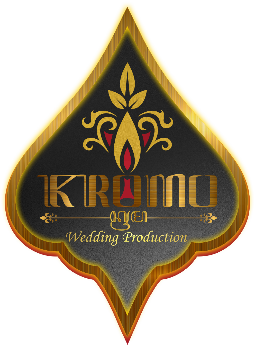 Logo Baru Kromo Wedding Production Back Hitam